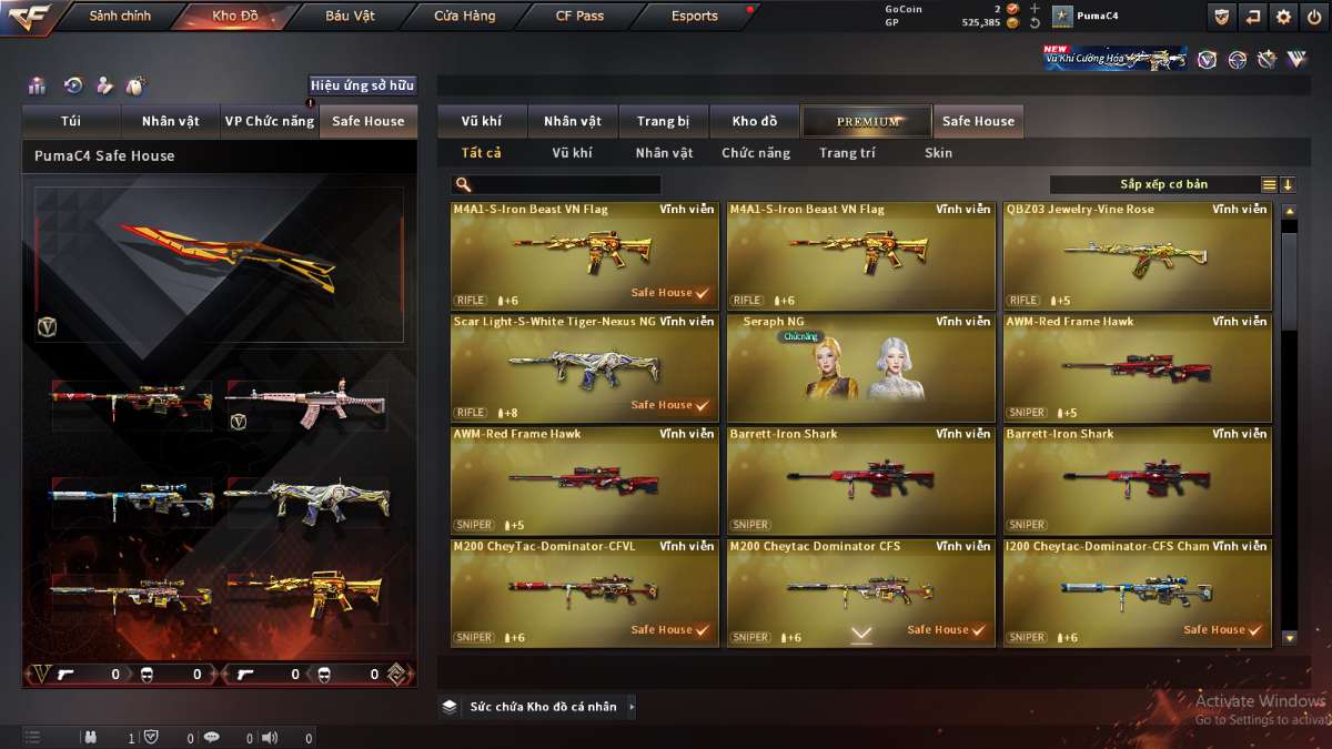 shop acc cf uy tin gia re